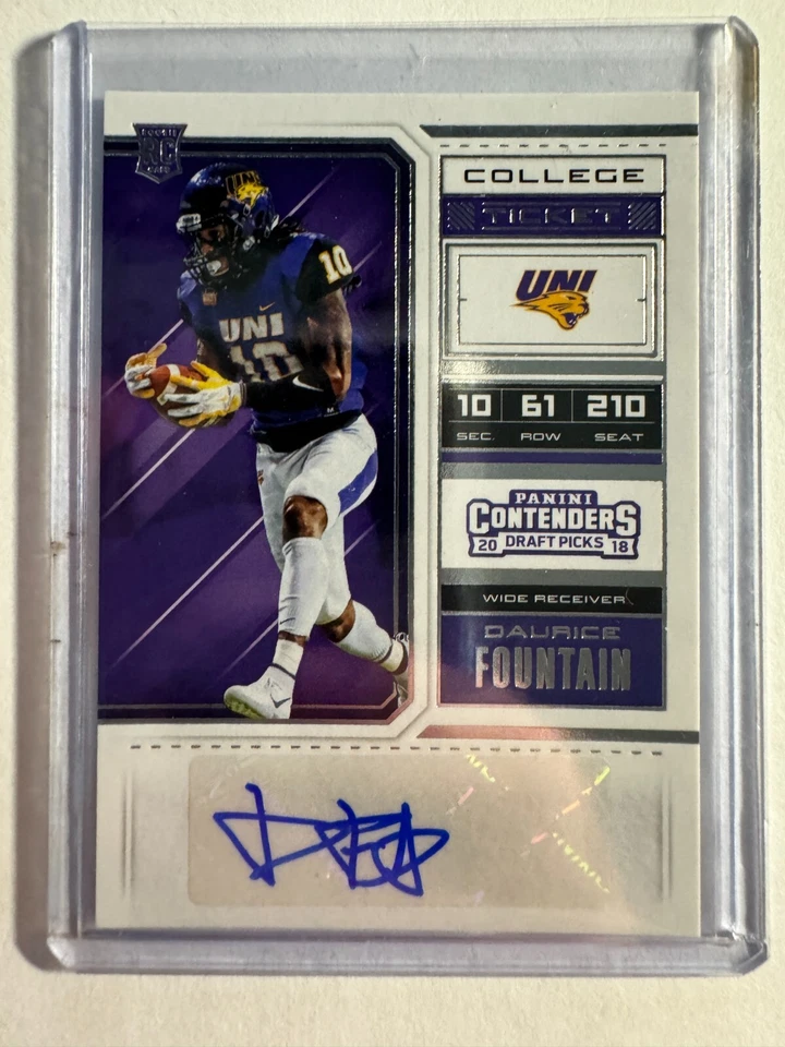 K187,576 - 2018 Panini Contenders Draft Picks #290 Daurice Fountain Auto RC - Image 1 of 1