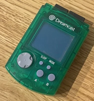 VISUAL MEMORY Lime Green SEGA DREAMCAST HKT-7000 DC Official 2000 From Japan - Image 1 of 4