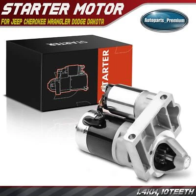 Starter Motor for Jeep Cherokee 94-98 Wrangler Dodge Dakota 2.5L 1.4KW CW 10T - Image 1 of 4
