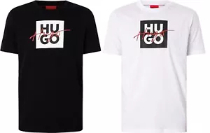 HUGO Herren Dalpaca T-Shirt Shirt Sporthemd Herrenhemd Baumwoll-Jersey Logo - Bild 1 von 7