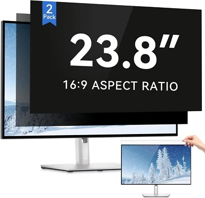 IPROKKO [2 Pack 23.8 Inch Computer Privacy Screen Filter, Removable Anti Glare - Image 1 of 4
