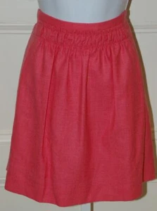 J CREW Lachsrosa Wolle Minirock geraffte Frontdetails Gr. 4 - Bild 1 von 6