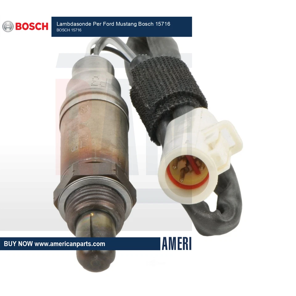 Ford Mustang 1994-2004 Lambdasonde O2 Bosch | Lambda Sensor 15716 - Immagine 1 di 1