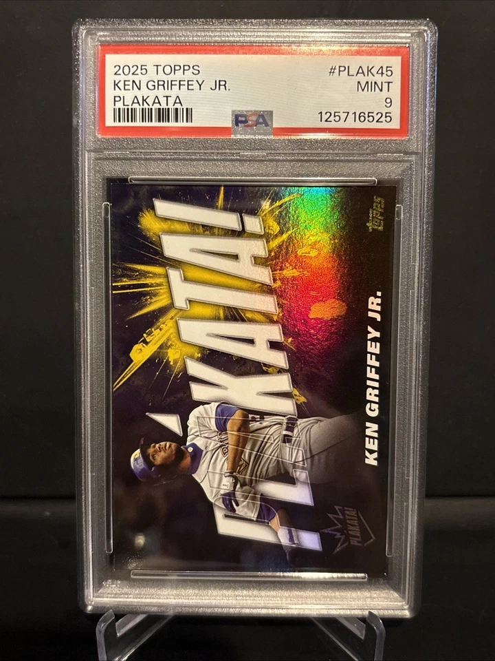 Inserto de impresión corta Topps Ken Griffey Jr. Plakata 2025 PSA 9 Foto 1 de 2