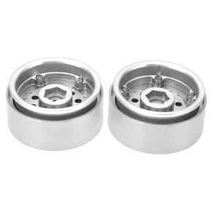 RC Beadlock Wheel Rims 2pcs 1/10 Aluminum Alloy 10 Holes for Axial SCX10 90046 - Foto 1 di 11