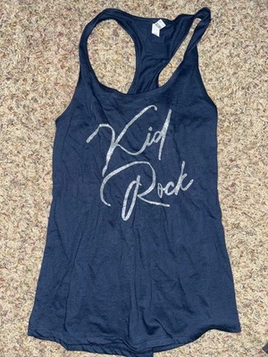 Camisa Pull Over Ideal T Kid Rock Feminina Tamanho XLarge. Glitter azul escuro - Imagem 1 de 2