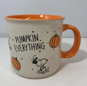 Peanuts Snoopy Pumpkin Everything Gibson Mug Orange Interior 18 Oz - Picture 1 of 12