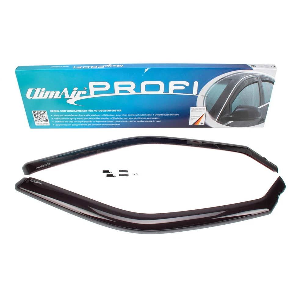CLIMAIR Windabweiser Regenabweiser für VW T5 T6 mit ABE schwarz (1 Paar) - Bild 1 von 2