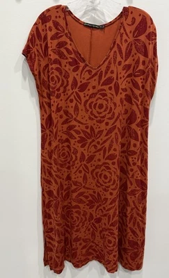 gudrun sjoden dress xl Short Sleeve Pockets Orange EUC - Image 1 of 4