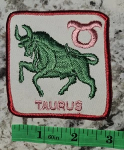 Vintage Patch Original 1970's Taurus Zodiac Bull Sew On Patch - Picture 1 of 1