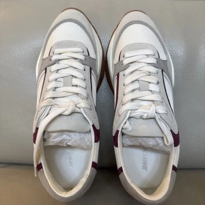 NEW JIMMY CHOO LANDON PLATFORM SNEAKERS 37.5 - Picture 1 of 14