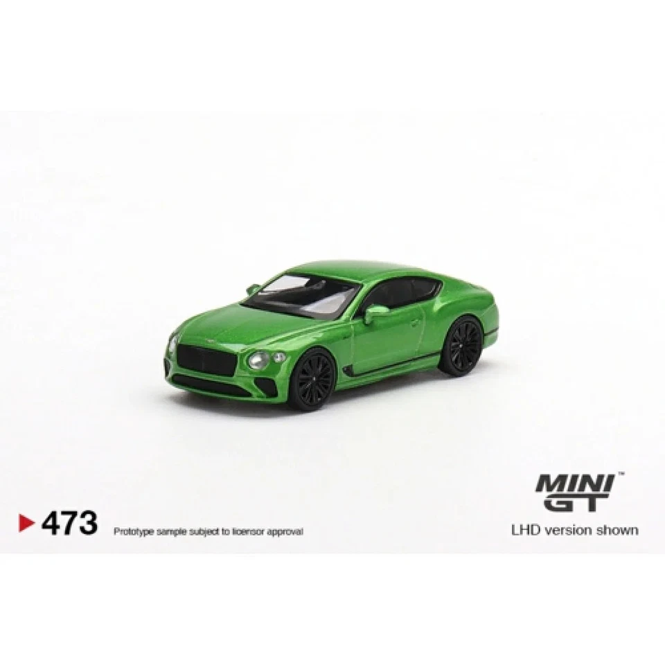 1:64 MINI GT MGT00473-L BENTLEY CONTINENTAL GT SPEED 2022 APPLE GREEN 9 LHD — 第 1/1 张图片