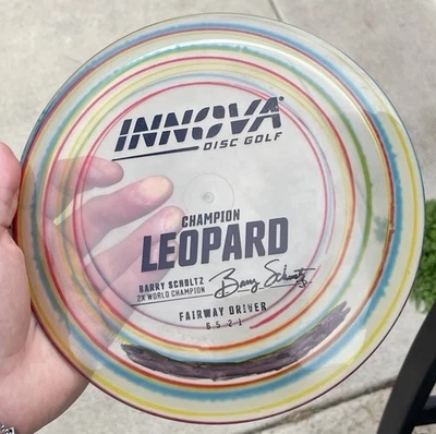 Innova Champ Leopard, Crystal With Swirl Dye, Awesome Flyer, 9.5/10, 170gs, Inkd - Image 1 of 4