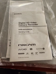 Owners Manual for Sony HXR-NX5 Video Camera - Picture 1 of 1