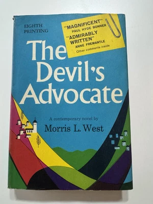The Devil's Advocate by Morris L. West 1960 8th Printing H/C D/J - Image 1 of 4