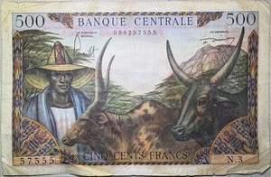 1962 Cameroon 500 Francs Banknote - Picture 1 of 2