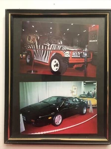 ¿Dos fotos vintage enmarcadas de Lotus Esprit?  Geo Tracker? SUV deportivo - Imagen 1 de 12
