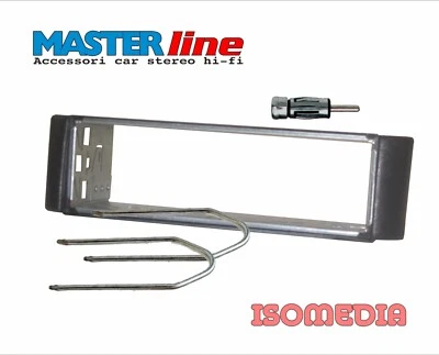 MASCHERINA RADIO UN DIN PER SMART FORTWO FINO 2007. CHIAVETTE  E SPINOTTO GRIGIA - Immagine 1 di 4