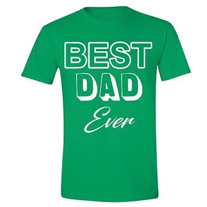 Father's Day gift tshirt Best Dad Ever T-shirt Daddy Tee Grandpa Husband - Picture 1 of 2