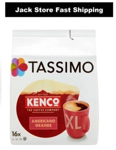 Tassimo Kenco Americano Grande XL Coffee Pods Pack of 2 / 5 x 16 Pods 180 drink - Picture 1 of 4