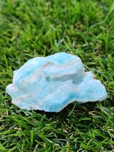 Caribbean Blue Sand Aragonite Carved Gemstone Freeform 25g (A4) - Picture 1 of 3