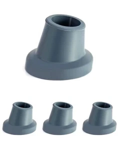 Shower Chair Seat Feet Cup , 1" I.D Slope Rubber Tips with Suction Cup, 4 Pack - Picture 1 of 7