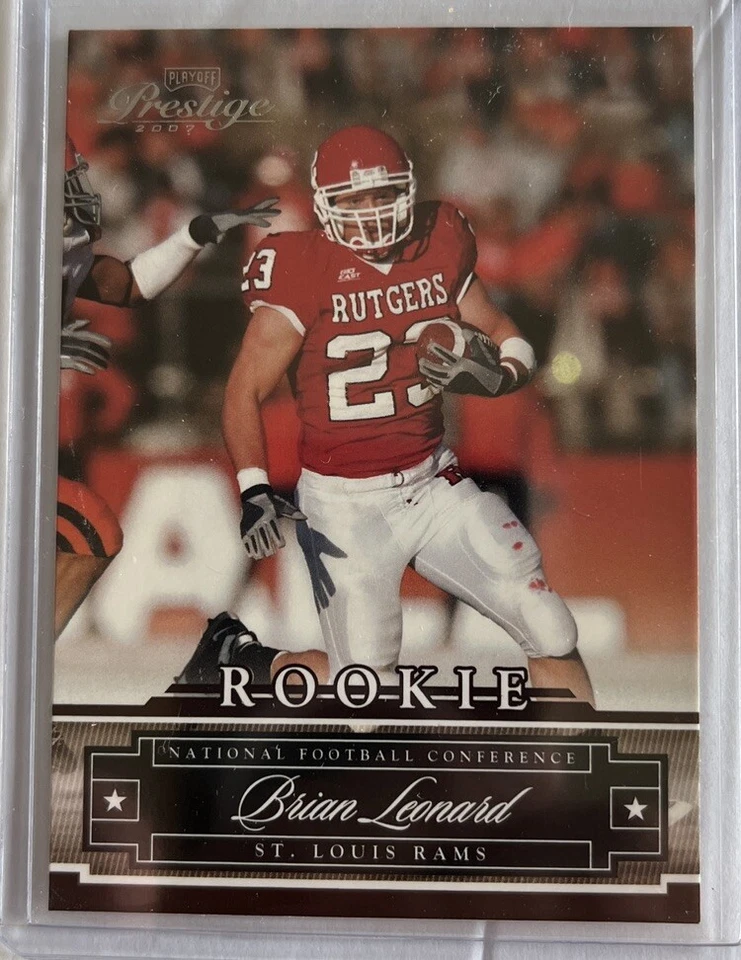 2007 Playoff Prestige #238 Brian Leonard Rookie Card - Image 1 of 1