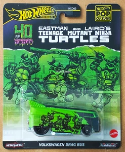 2024 HOT WHEELS POP CULTURE ENTERTAINMENT - TMNT 40 YEARS - VOLKSWAGEN DRAG BUS - Picture 1 of 1