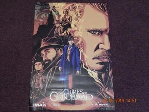 THE CRIME OF GRINDELWALD BESTIE FANTASTICHE IMAX POSTER FILM REGALE 19" X 13" NUOVO - Foto 1 di 5