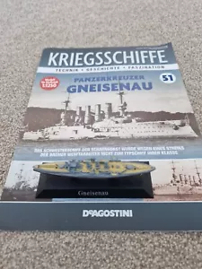 DEAGOSTINI 1/1250 Barco de Guerra Buque Colección - Gneisenau Alemania WW2 Barco - Imagen 1 de 4