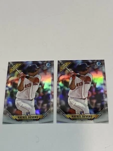 (2) 2018 Bowman Chrome Rafael Devers #ROYF-RD ROY Favorites Rookie RC Refractors - Picture 1 of 2