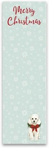 Primitives by Kathy Merry Christmas Dog List Notepad - Poodle - Picture 1 of 1