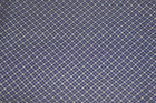 SPRINGS INDUSTRIES 100% Premium Cotton Fabric 1-1/4 yds Petite Navy & Tan Print