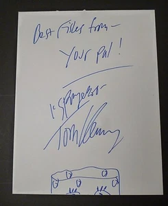 "Pantalones cuadrados de Bob Esponja"" firmados a mano/dibujo TOM KENNY 11x14 (PRUEBA) - Imagen 1 de 2