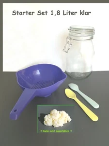 Milch Kefir Pilz Starter SET 1,8 L KLAR mit Tupperware® Sieb " Goldregen " 🐮 K - Bild 1 von 13