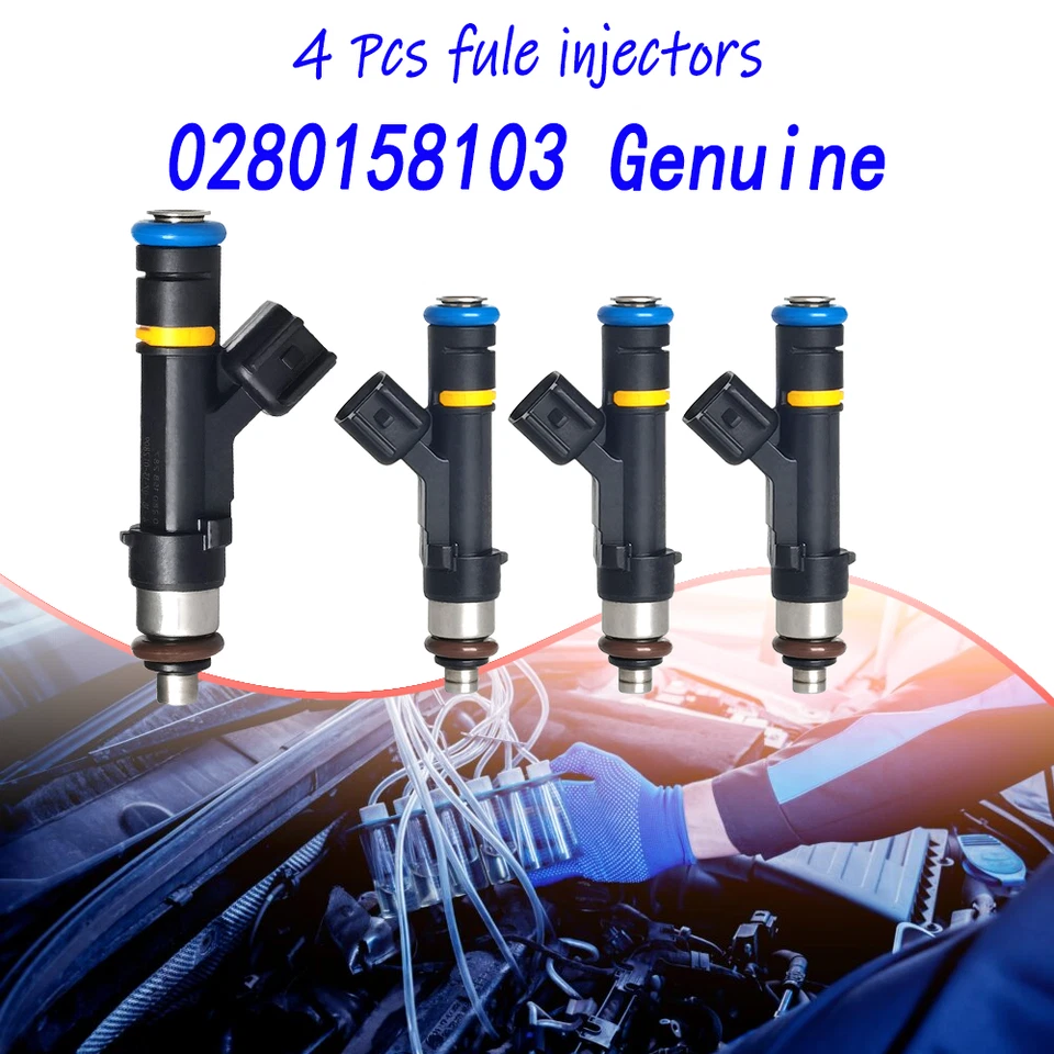 4x Inyectores de combustible para Mazda Mx-5 Miata Mazda 2006-12 3 5 6 2,0 L 2,3 L 0280158103 Foto 1 de 4