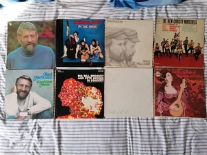 X8 LP BUNDLE 60S 70S FOLK ROCK ROD MCKUEN TOM PAXTON RALPH MCTELL BIG B BROONZY - Picture 1 of 18