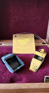 American Classic Gold Handcrafted Solid Brass 24k Gold Overlay Whistle w/Box - Picture 1 of 10
