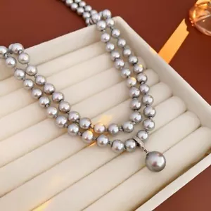 Extra Long Pearl and Chain Necklace for Women, Perfect for Any Formal Occasion - Picture 1 of 7
