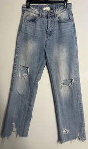 Jeans cowboy Urban Outfitters BDG taglia 28 invecchiati vita alta orlo decostruito - Foto 1 di 12