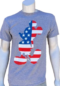 Disney Americana 4th of July Mickey Mouse T-Shirt Unisex Size Medium 100% Cotton - Picture 1 of 9
