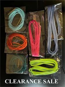 **SALE** POSTEN VON 6 LARIAT MULTI WEAR SCHUH SPITZE WICKELN BINDEN QUASTE COLLIER HALSKETTEN - Bild 1 von 9