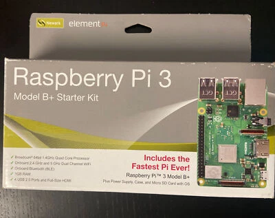 Raspberry Pi 3B+ Starter Kit 16 GB microSD Element14 - Image 1 of 2
