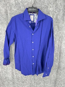 Robert Graham Geometric Soft Print Men's Long Sleeve Shirt Purple M - Picture 1 of 17