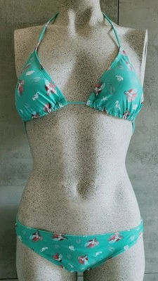 Disney Arielle Bikini, neu, Gr. M, türkis bunt Triangel Slip Fabian Meerjungfrau - Bild 1 von 4