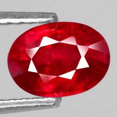 1.28Ct. Natural Gemstone Ruby Red Color Oval Normal Heated Tanzania Ravishing - Image 1 of 4