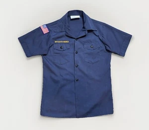 Boy Scouts BSA Blue Cub Scout Youth Sz. Medium Shirt No Patches Made In The USA - Picture 1 of 20