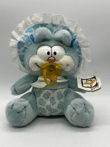 VNTG Dakin BABY GARFIELD Blue Babykins Stuffed Animal Plush Lovey Pacifier Rare - Picture 1 of 6