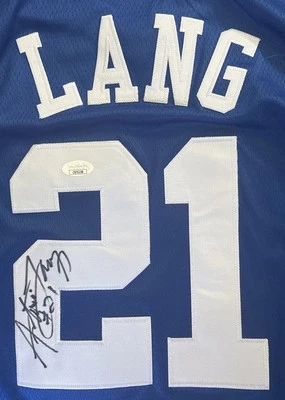 Antonio Lang Signed Autographed Duke Blue Devils Jersey JSA COA - Image 1 of 4