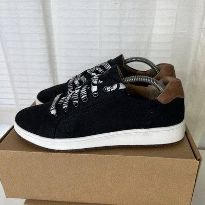 Zapato Deportivo Aetrex Renee Para Mujer Soporte para el Arco Talla 9 - 9.5 Negro Lona ¡EXCELENTE ESTADO! Foto 1 de 4